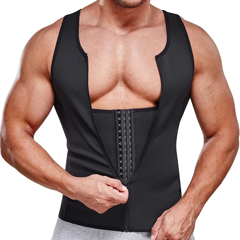 Crossfit Weight Vest - Qtree Herren Schlankheits-Sauna-Tanktop, Body Shaper, Kompressionsweste